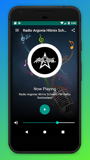 Android application Argovia Hitmix Radio Schweiz screenshort