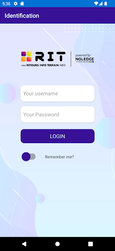 Android application RITneo screenshort