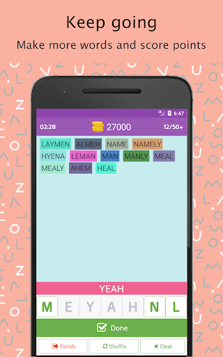Each Word Game with Dictionary Screen 3