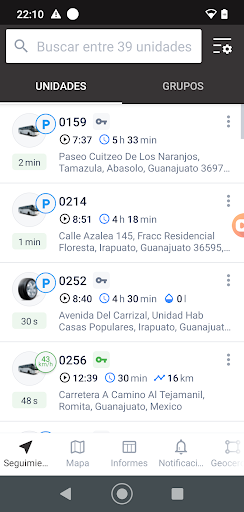 Android application TEB GPS screenshort