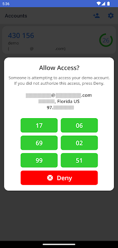 Optimal Authenticator Screen 2