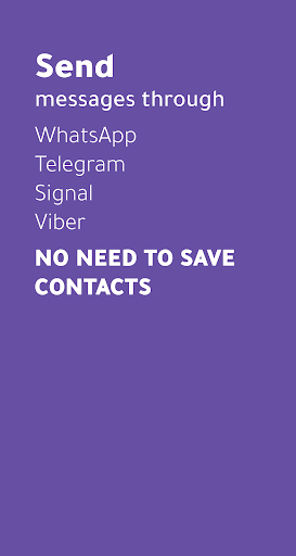 Android application Send Fast: text w/o contact screenshort