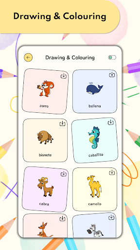 Android application Drawing & Colouring Book screenshort