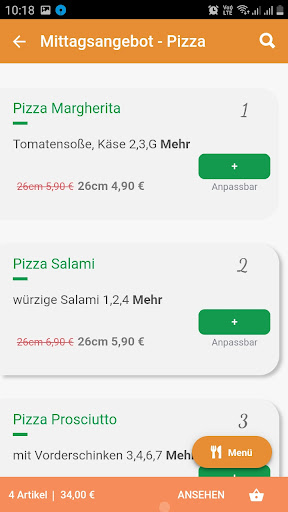 Family Pizzaservice Screen 2