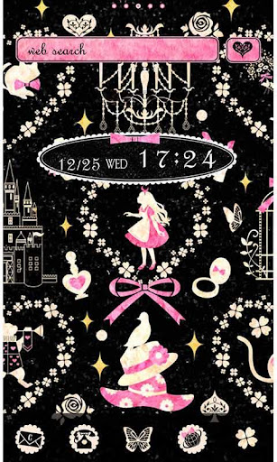 Android application Girly Theme Beautiful Alice screenshort