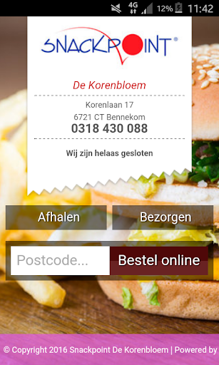Android application Snackpoint de Korenbloem screenshort