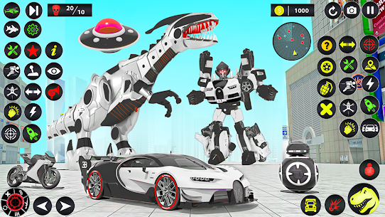Download Dino Robot Car Transform Games MOD APK (Unlimited Money, Gems) Hack Android/iOS 1