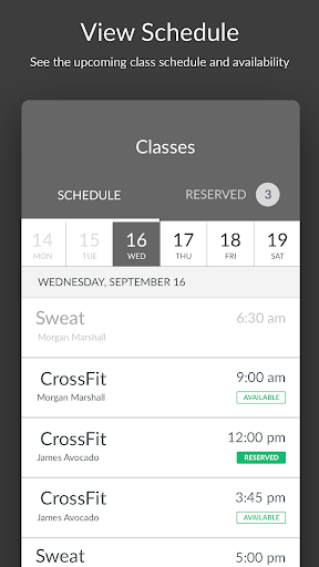 Android application CrossFit Incite screenshort