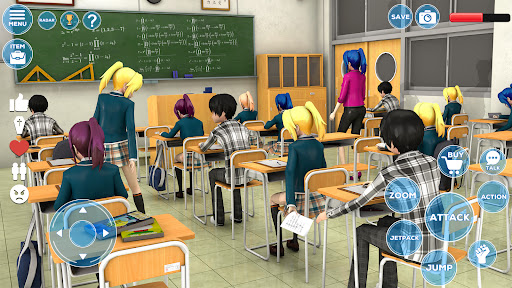 School Simulator Girl Games 3D androidhappy screenshots 2