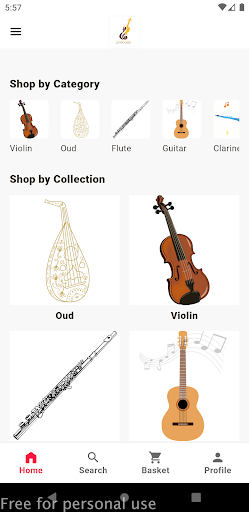 Android application Midnight Music screenshort