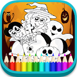 Coloring Book Happy Halloween  2017 icon