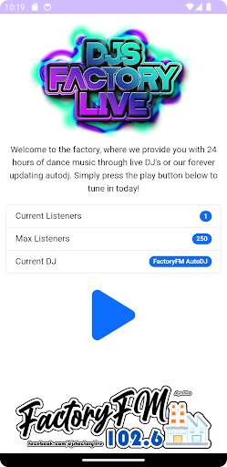 Android application FactoryFM screenshort