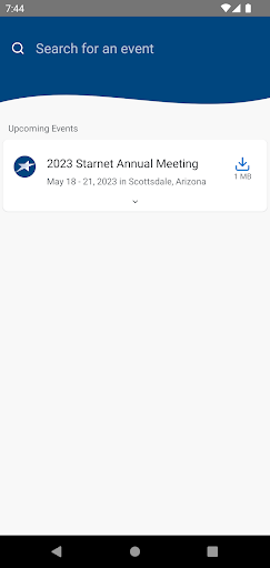 Starnet Flooring Events Screen 2