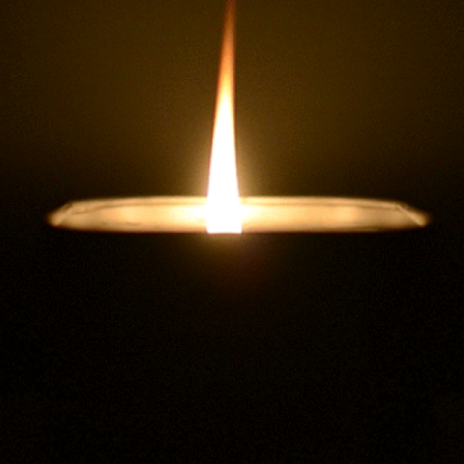 Candle flashlight logo