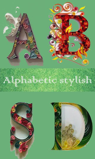 Stylish Alphabet QuillingPaper Screenshot 2 - AppWisp.com