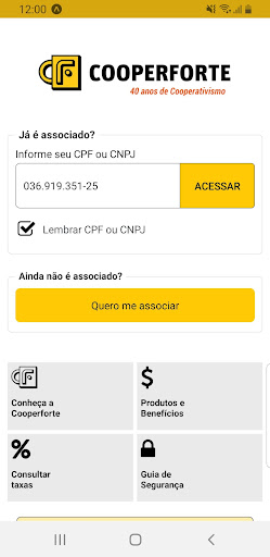 Android application Cooperforte Ltda screenshort