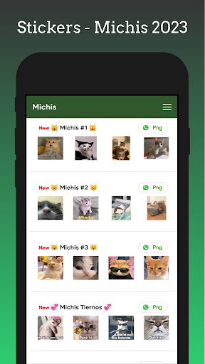 Android application Sticker - Gatitos Michis screenshort