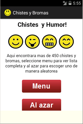 Android application Humor y Chistes screenshort