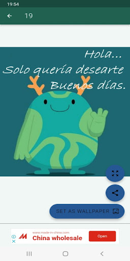 Android application Saludos para toda ocasión screenshort
