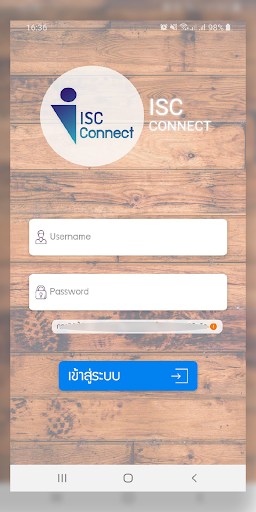 Android application ISC Connect screenshort