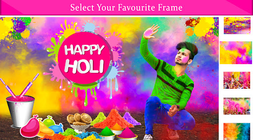Android application Holi Photo Editor screenshort