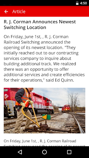 R. J. Corman Mainline Screen 3
