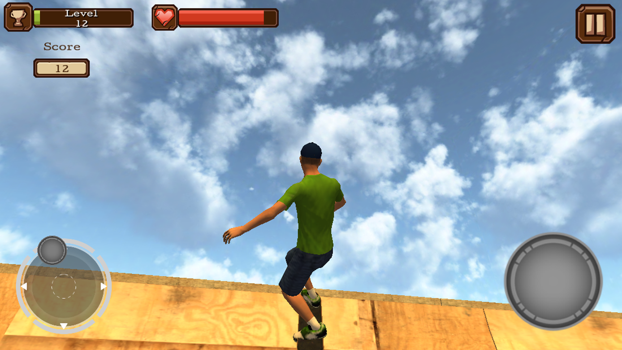 Android application Skater 3d Simulator screenshort