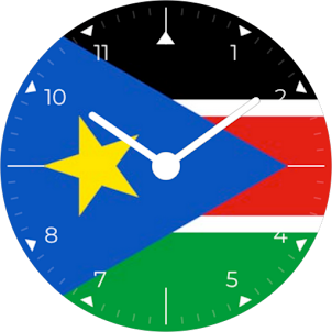 South Sudan Analog Watch Face