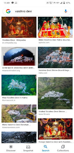 Android application vaishno devi pic screenshort