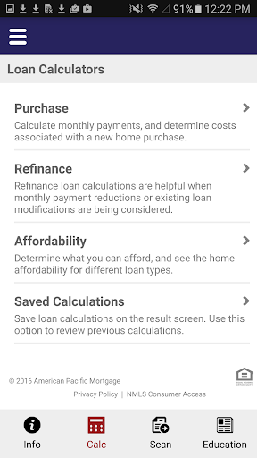 Screenshot of Ability Mortgage