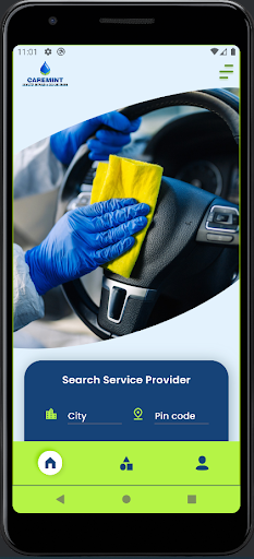 Android application Caremint screenshort
