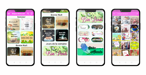 Android application bonjour bonsoir bonne nuit screenshort