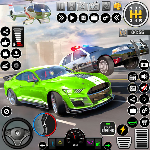 Helicopter Vs Car Traffic Race 3.9 Icon