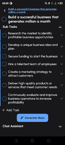 Android application Experts Ai screenshort