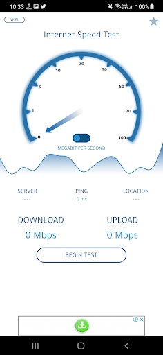 Android application Internet Speed Test screenshort