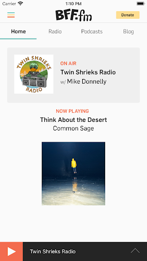 Android application BFF.fm screenshort