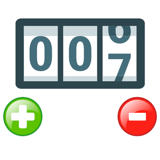 Counter taps and points logo