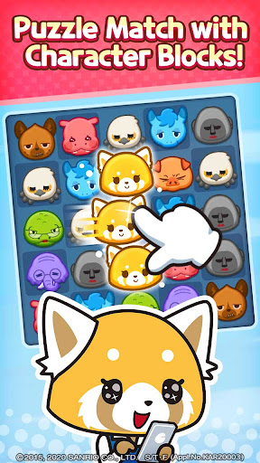 Android application Aggretsuko : Match 3 Puzzle screenshort