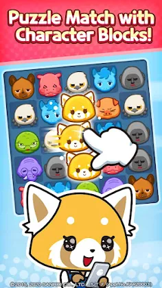 Aggretsuko : Match 3 Puzzle - Screenshot 1