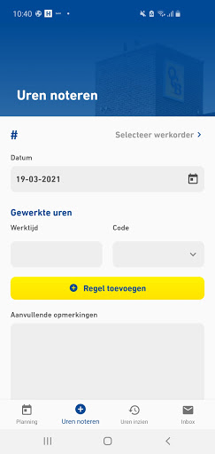 Android application OCB screenshort