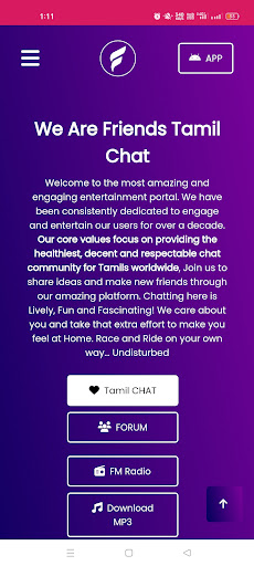 Android application Tamil Chat - Friends TamilChat screenshort