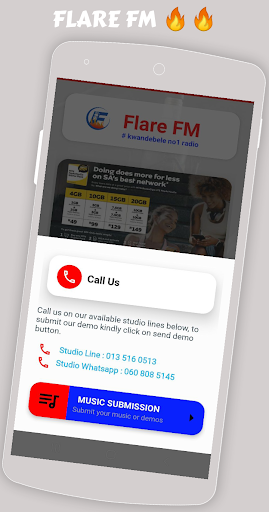 Flare Fm Screen 2