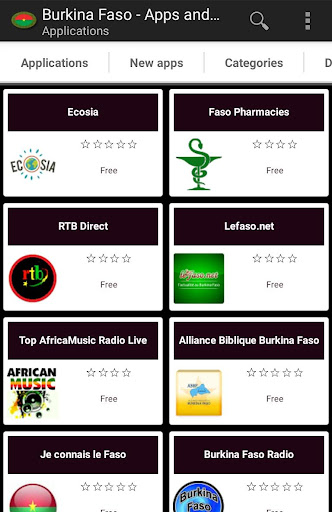Android application Burkinabé apps screenshort