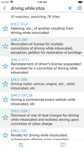 Android application Law in Hand screenshort