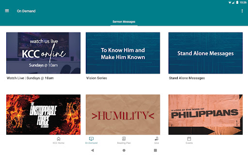 Screenshot of My KCC