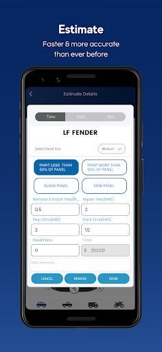SMART Estimator App Screen 2
