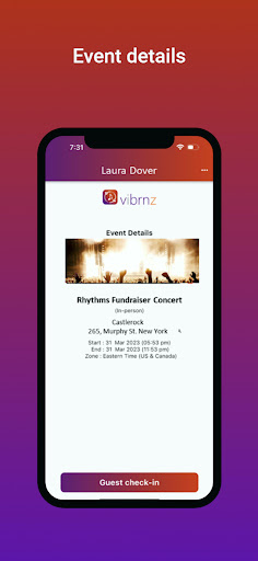 Vibrnz Organizer Screen 3