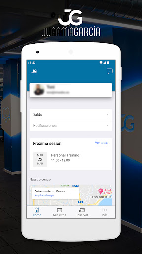 Android application Entrena con JG screenshort