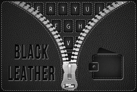 Black Leather Keyboard Theme