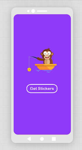 Android application WASticker - Sticker For Monkey screenshort